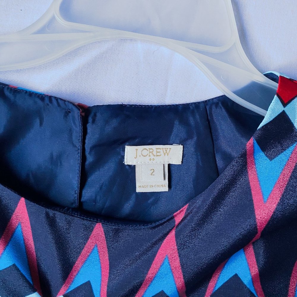 Geometric Pattern Dress - J.Crew - 2